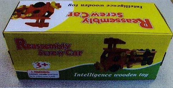 Wooden toy car