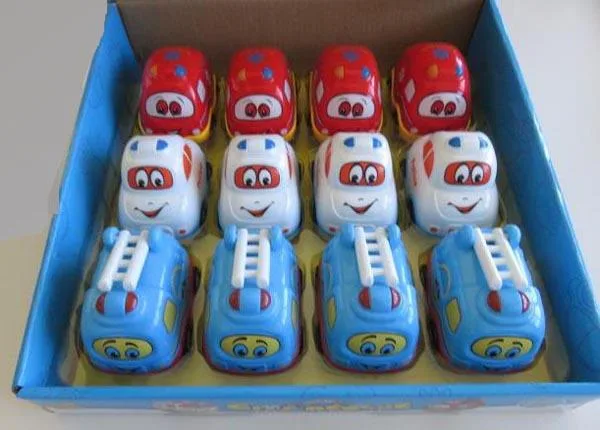 Toy plastic cars