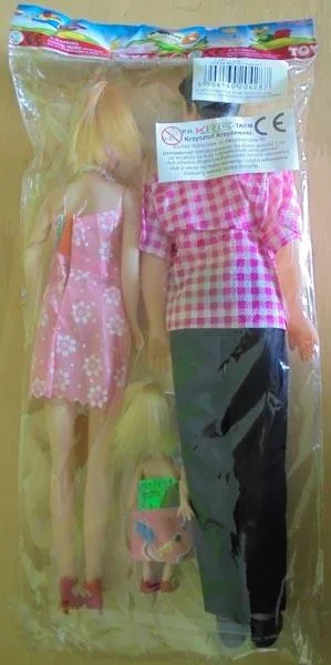 Plastic doll set