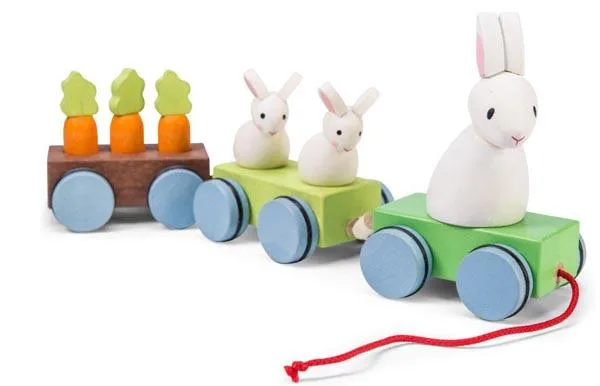 Wooden toy train