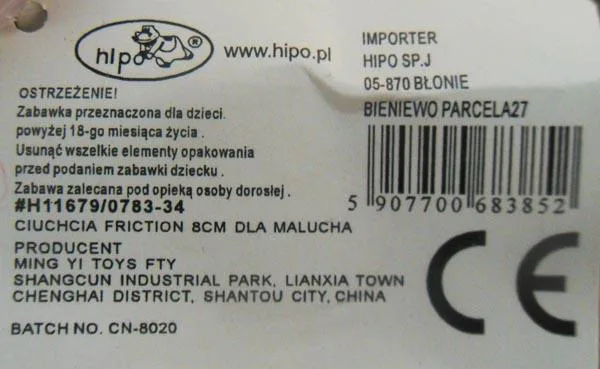 Plastic toy