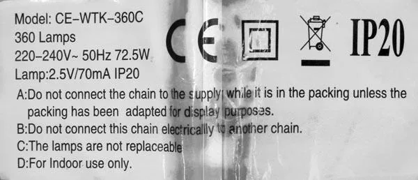 Lighting chain