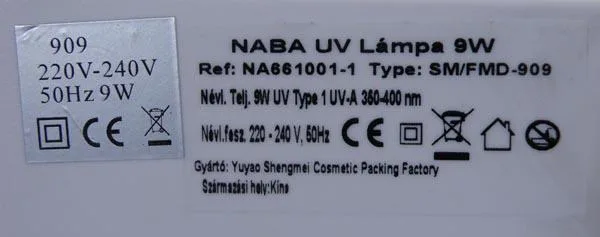 UV nail lamp