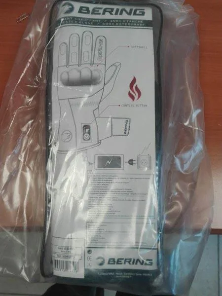 Heated motorcycle gloves