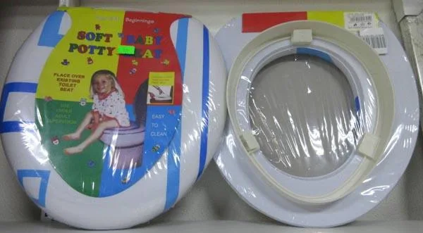 Children's plastic toilet seat