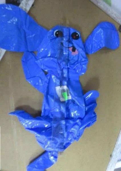 Inflatable plastic toy