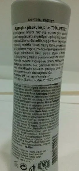 Protective hair lotion