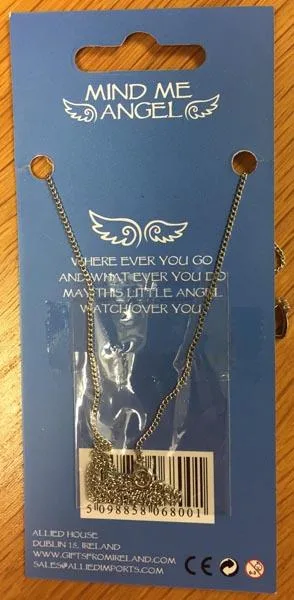 Necklace with angel pendant