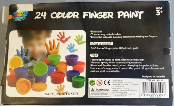 Finger paint kit