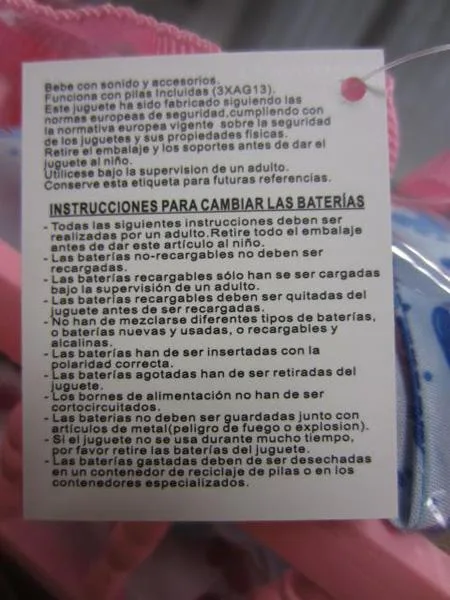 Plastic doll with accessories