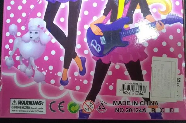 Plastic dolls with accessories