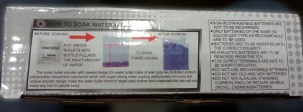 Water bullet gun