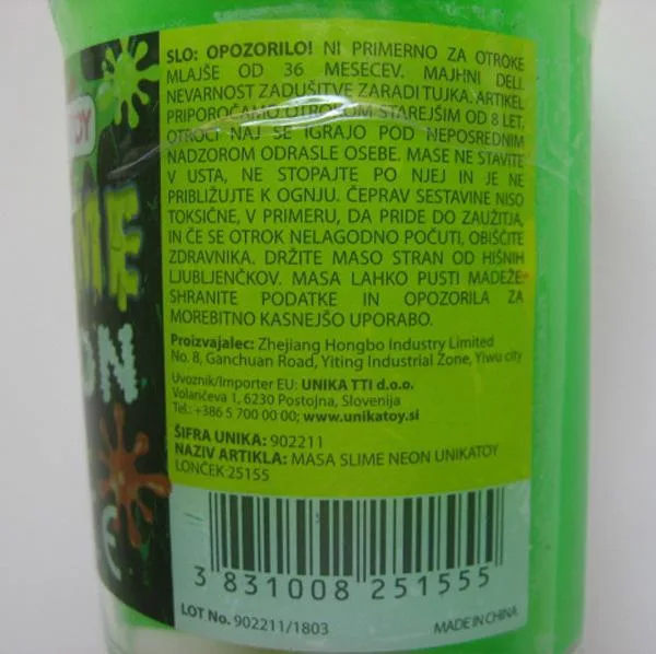 Toy slime