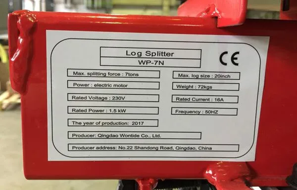 Log splitter