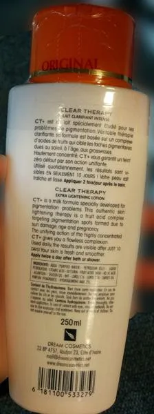 Skin lightening product