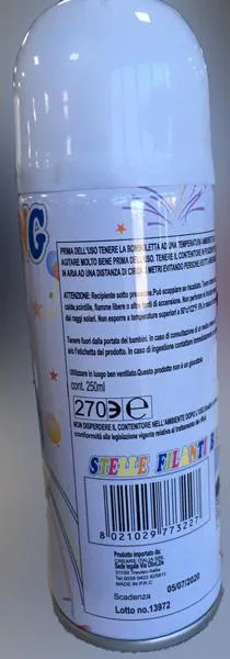 White aerosol string