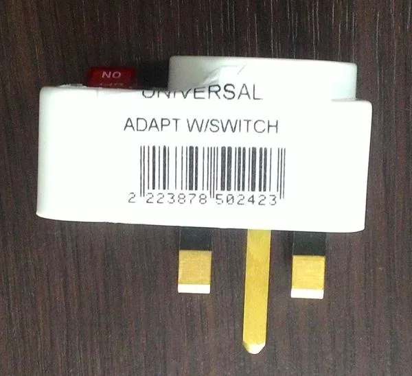 Travel plug adaptor