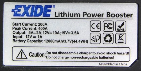 Jump starter power pack