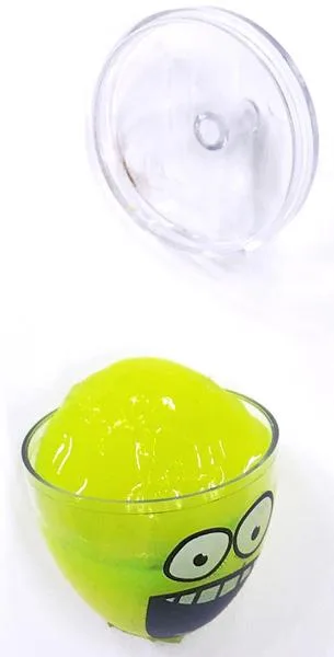 Spinning top with slime