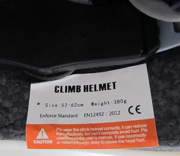 Helmet for mountaineers