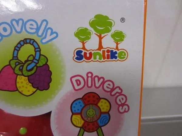Plastic rattle toy