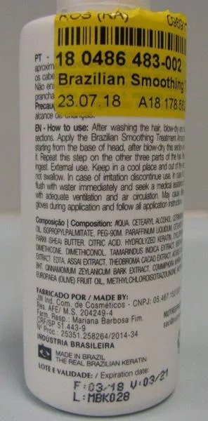 Hair straightening product