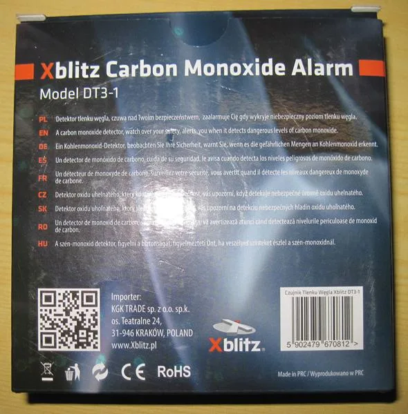 Carbon monoxide detector