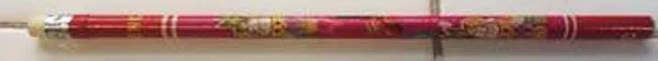 Pencil with top eraser