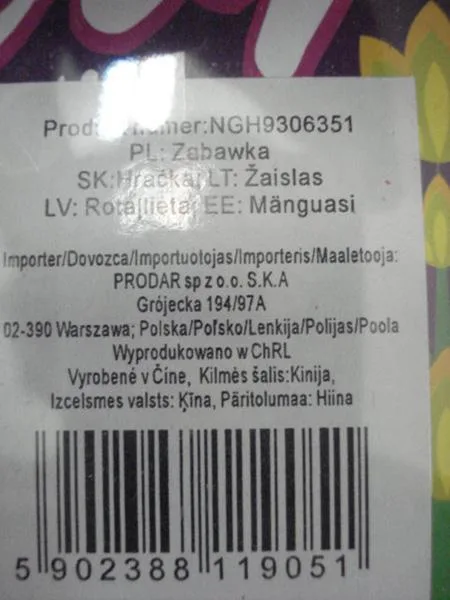 Plastic toy set