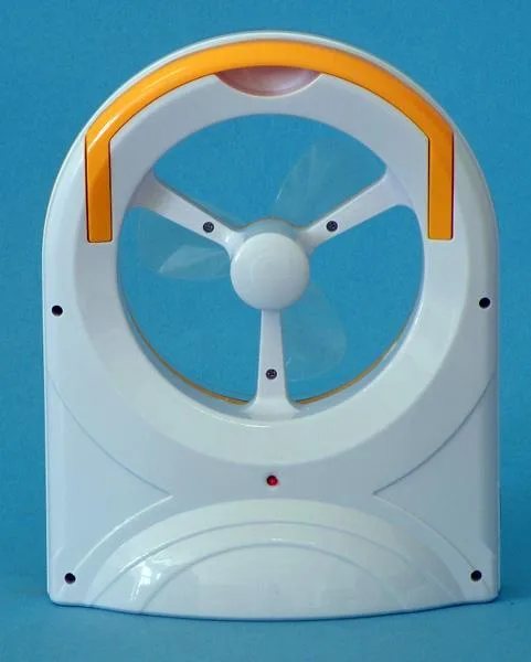 Portable fan with LEDs