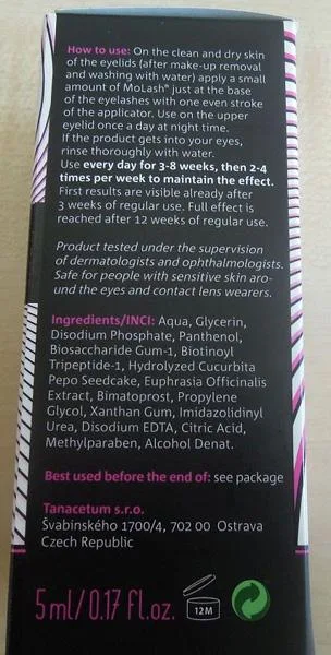 Eyelash growth serum
