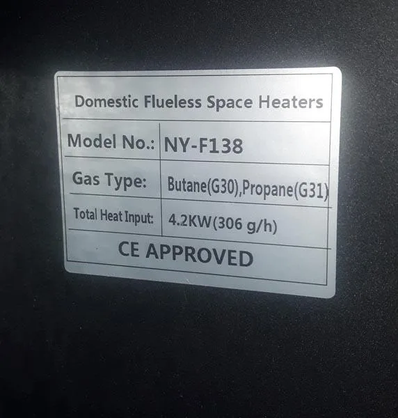 Portable gas heater
