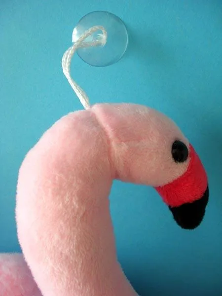 Soft toy with suction cup