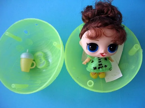 Plastic doll with accessories
