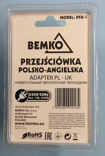 Mains adaptor