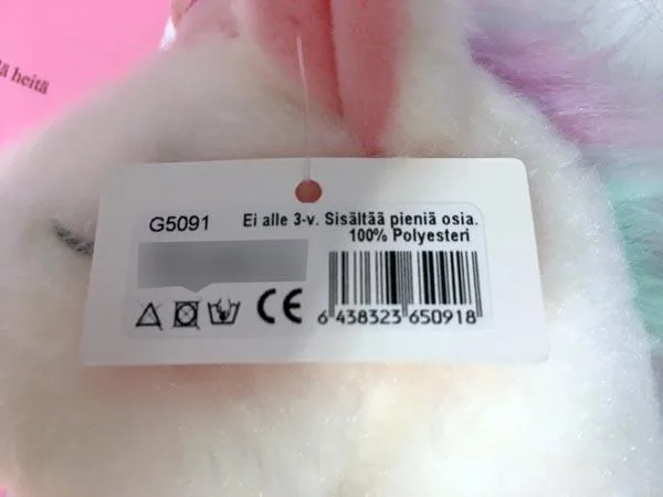 Soft filled toy with suction cup