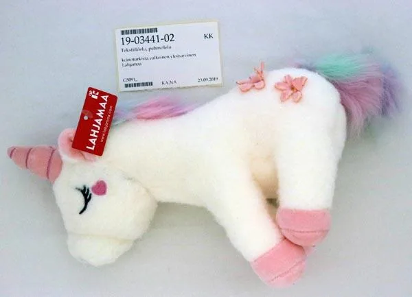 Soft filled toy with suction cup