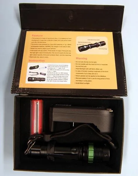 Torch with battery charger