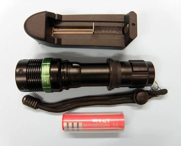 Torch with battery charger