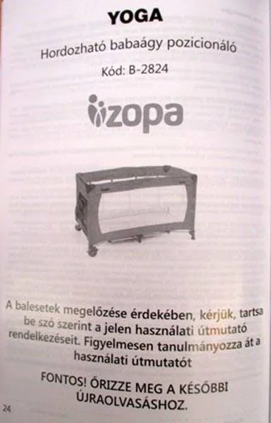 Travel cot
