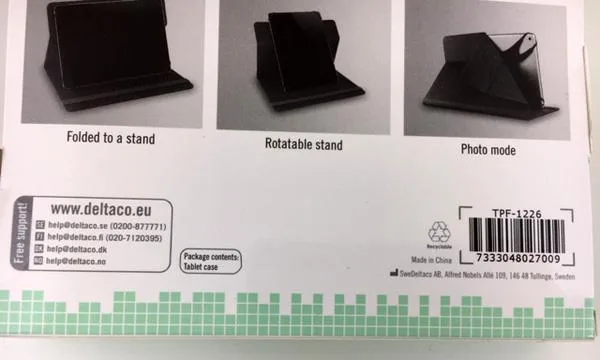 Tablet case