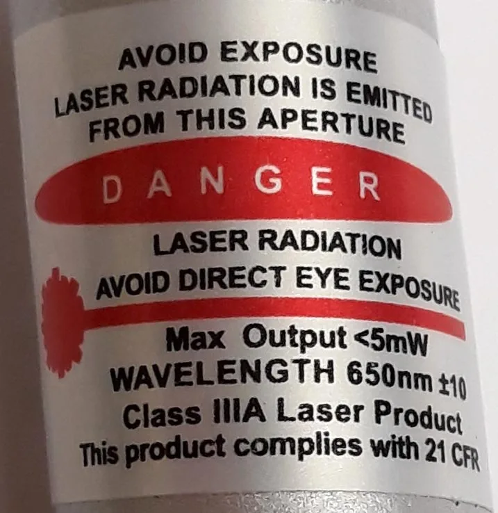 Laser pointer with shock function