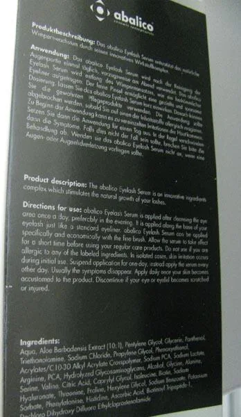 Eyelash growth product