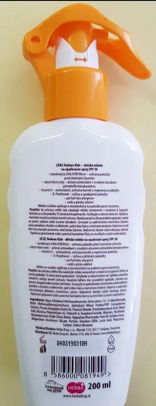 Baby sunscreen