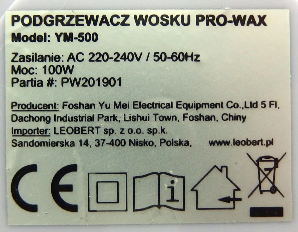 Wax heater