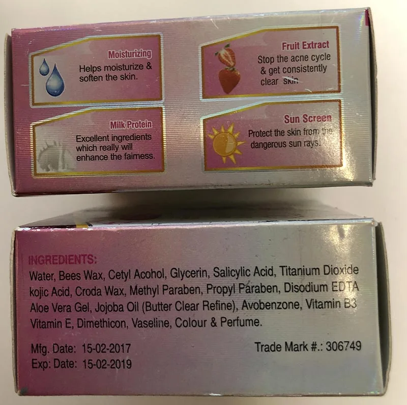 Skin lightening product