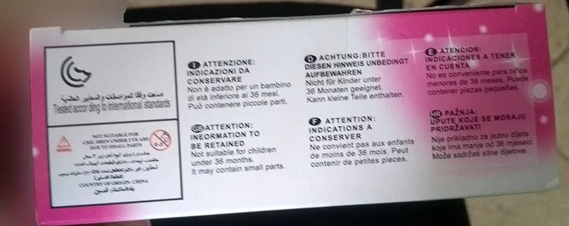 Plastic doll with accessories