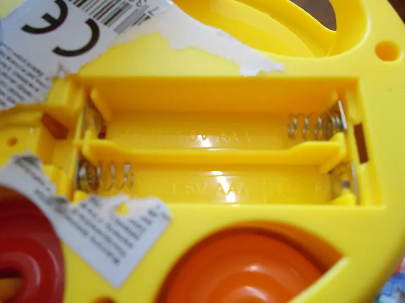 Plastic musical toy