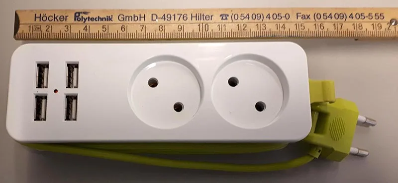 Mains extension lead