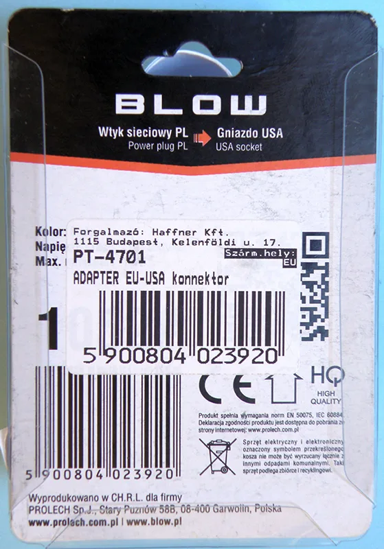Travel adaptor